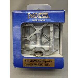 MKS pedal Always Easy Superior ALLWAYS Ezy Superior Silver left right set, NEW